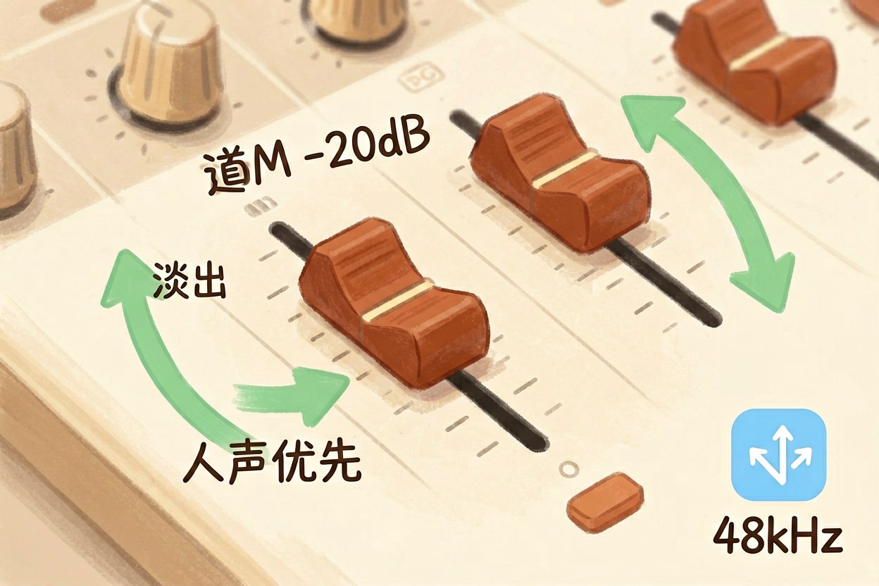 配图4配乐平衡与导出避坑