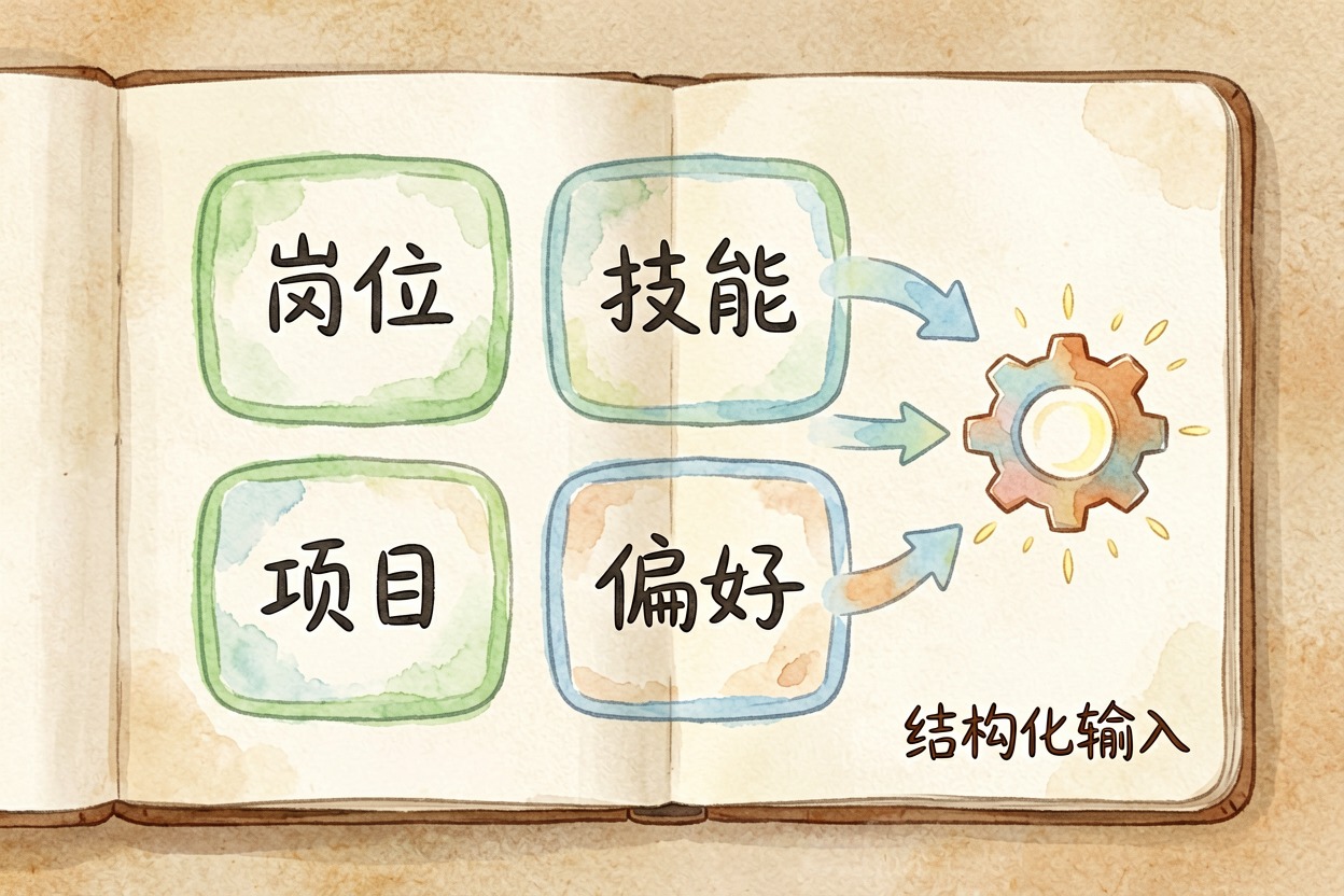 配图2第一步：结构化经历输入