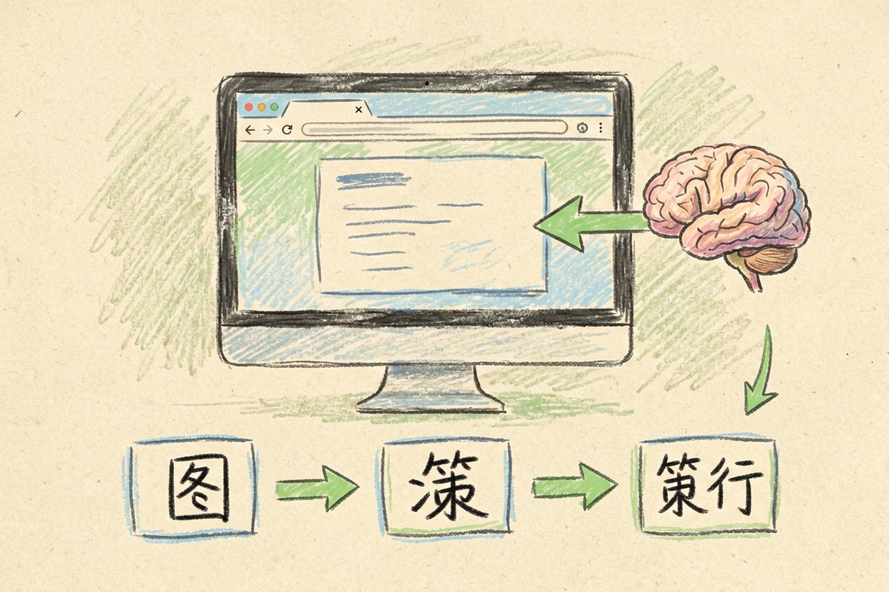 配图4第一次实操:截图-决策-执行闭环