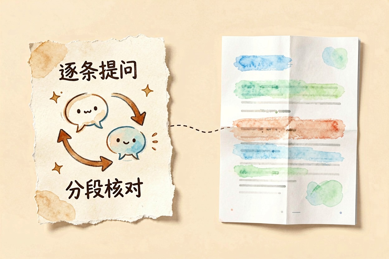 配图2精准提问与分段核对