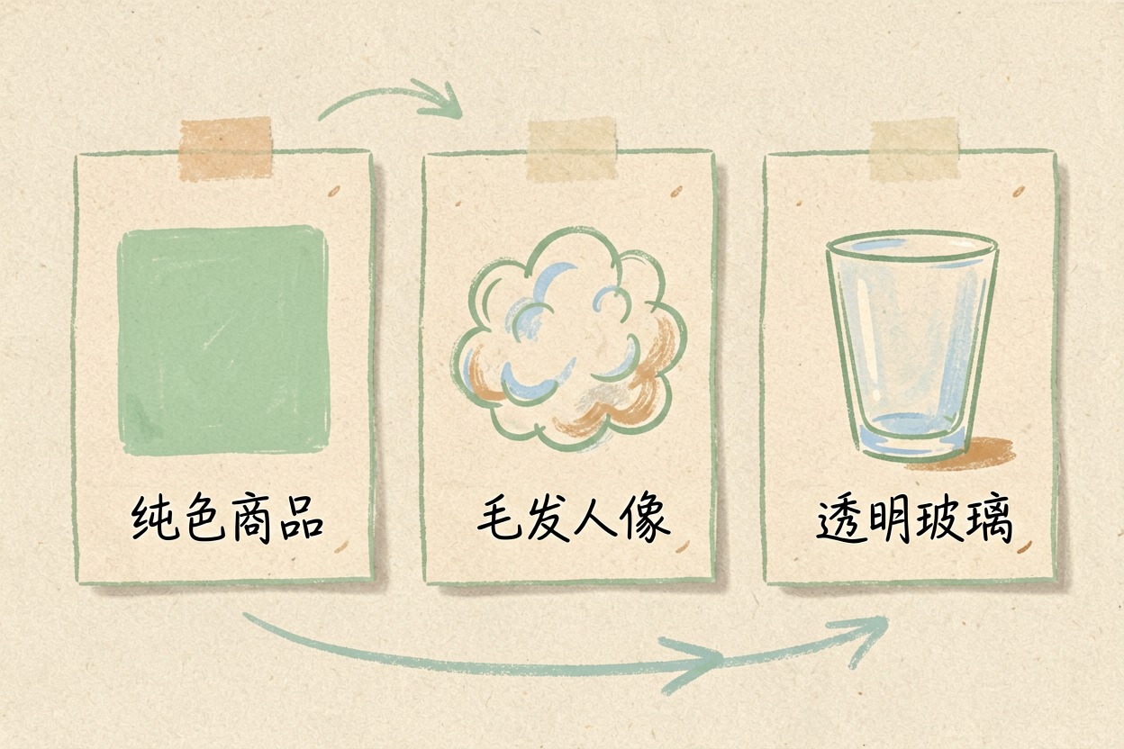 配图1按素材类型选工具