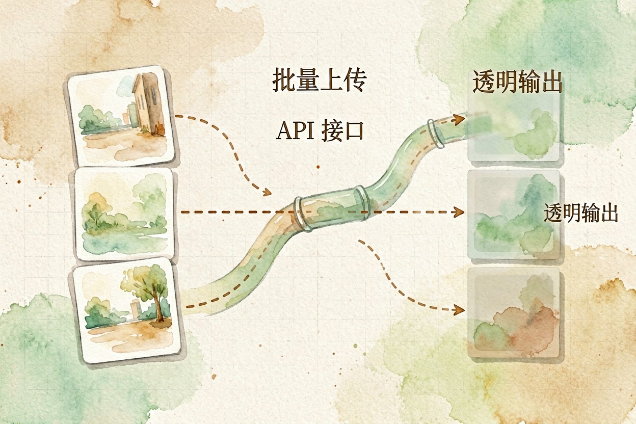 配图4批量处理与API工作流