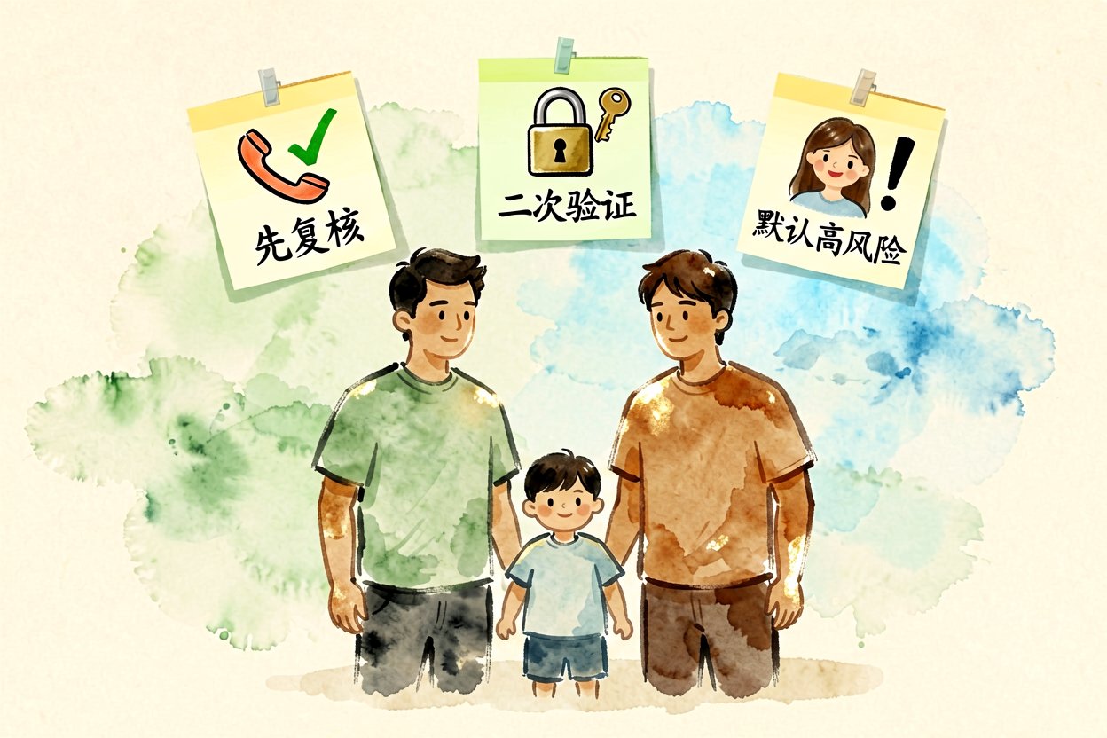 配图4家庭防骗三条规矩