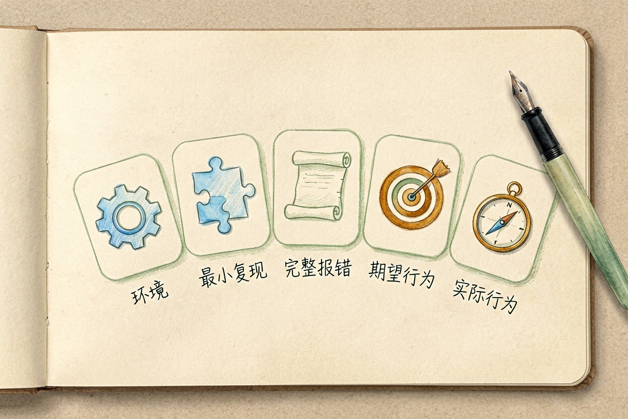 配图1调试前补齐五要素
