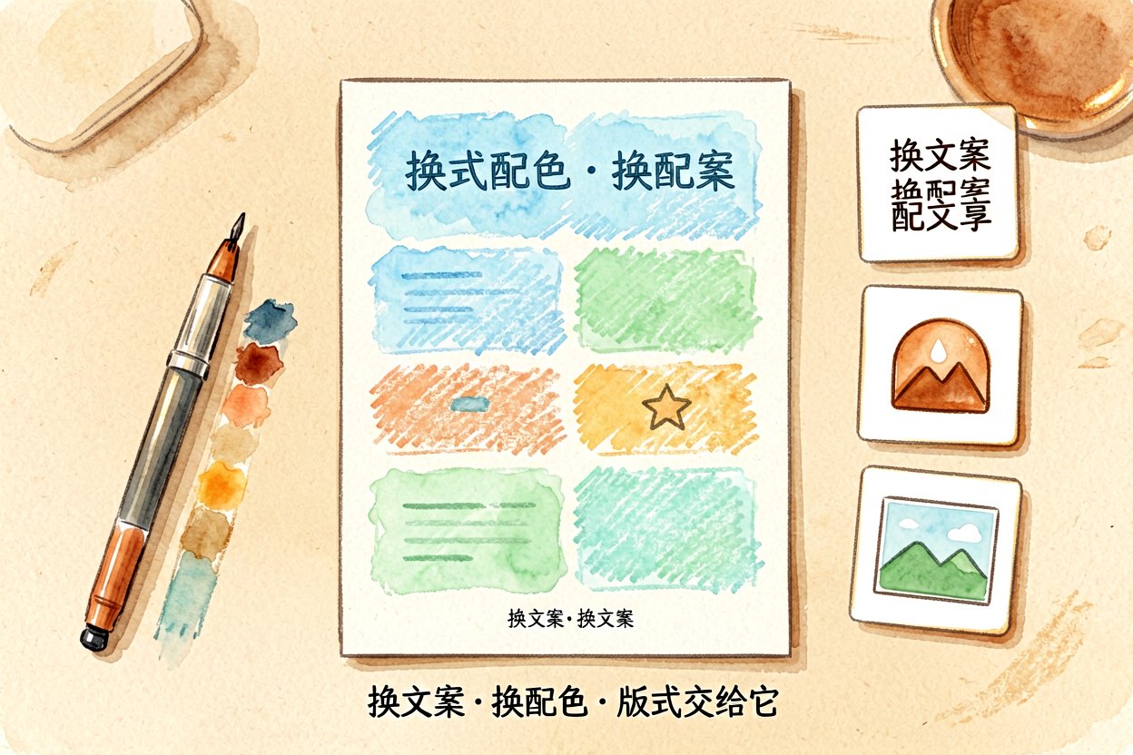配图 2做海报：模板派更省心