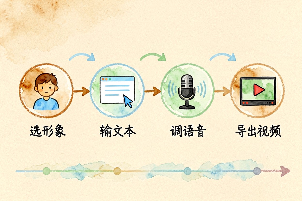 配图3制作流程四步法