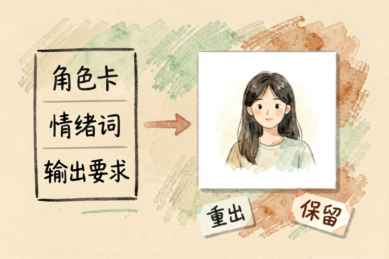 配图2提示词结构与迭代