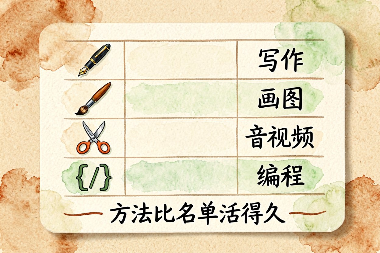 配图6免费 AI 工具速查表