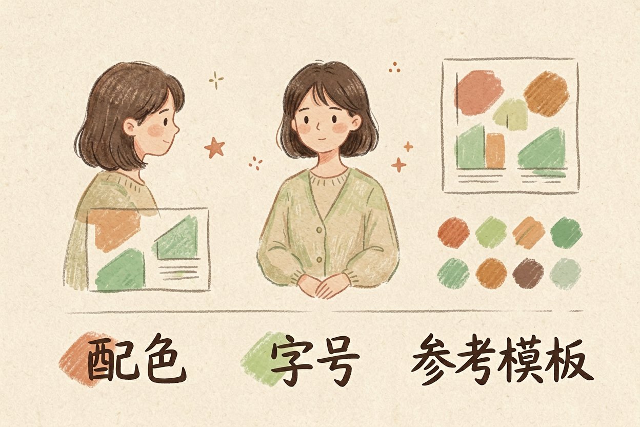 配图3定模板与配色