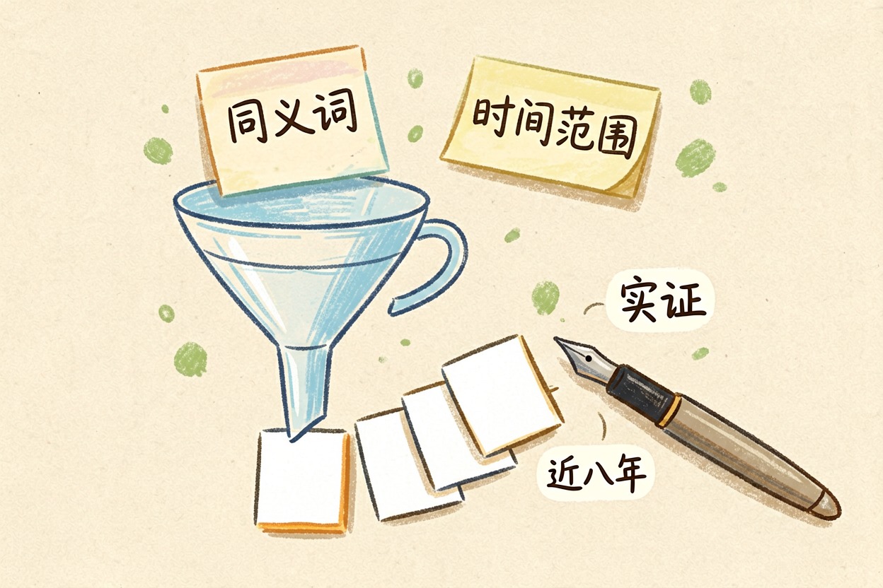 配图1检索式构建与初筛