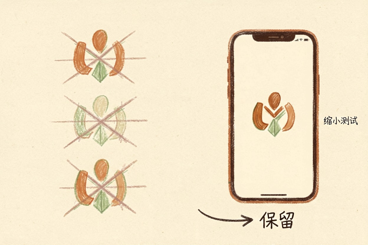 配图3草图筛选与缩小测试