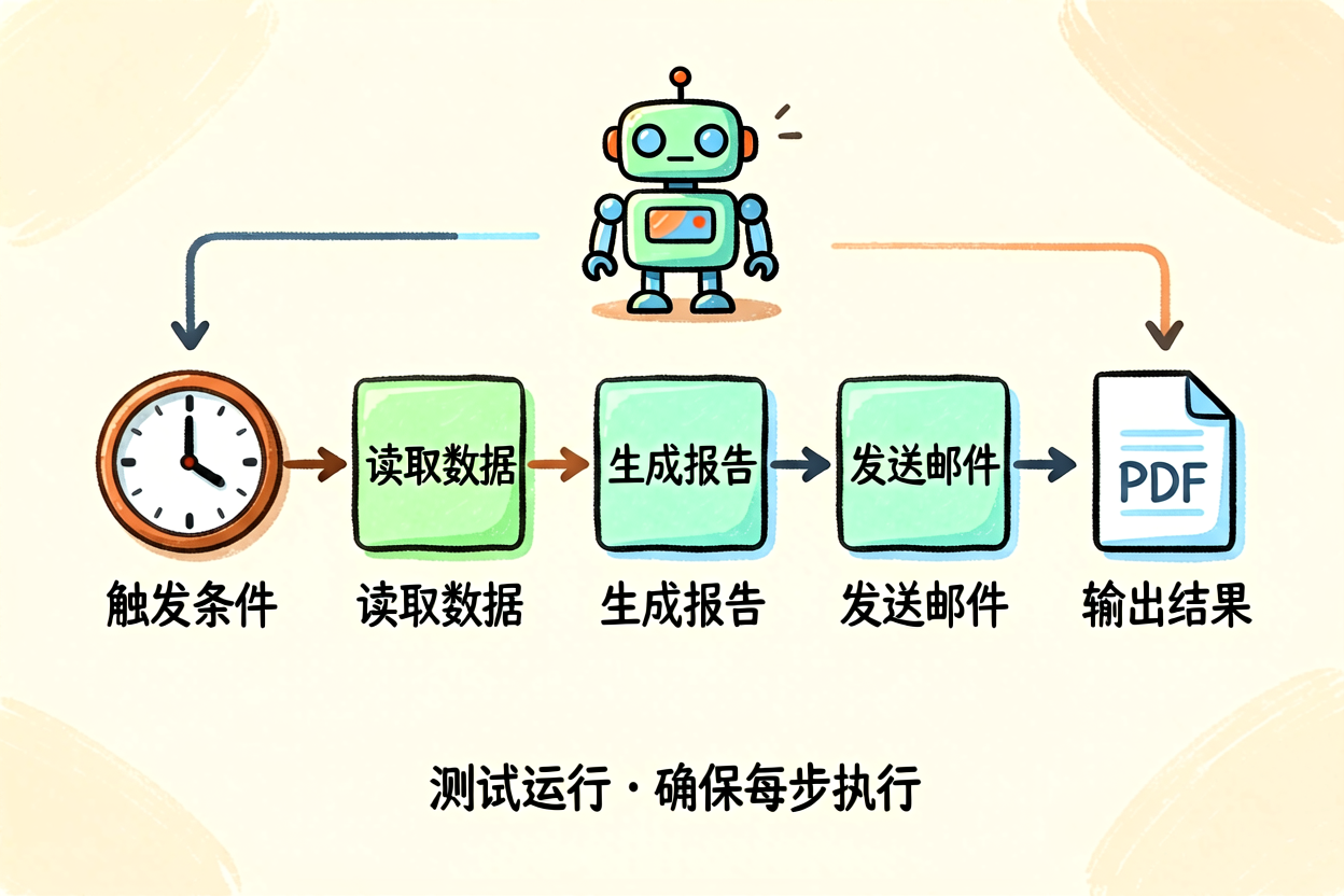 配图3搭建自动化工作流