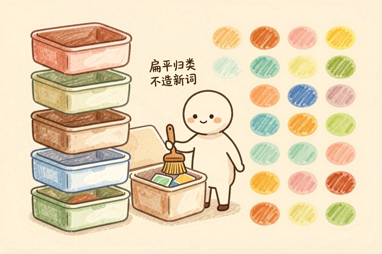 配图2整理:扁平标签与AI归类