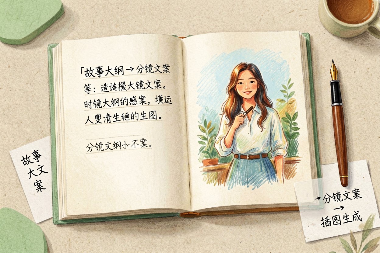 配图1AI 做绘本:故事变图文