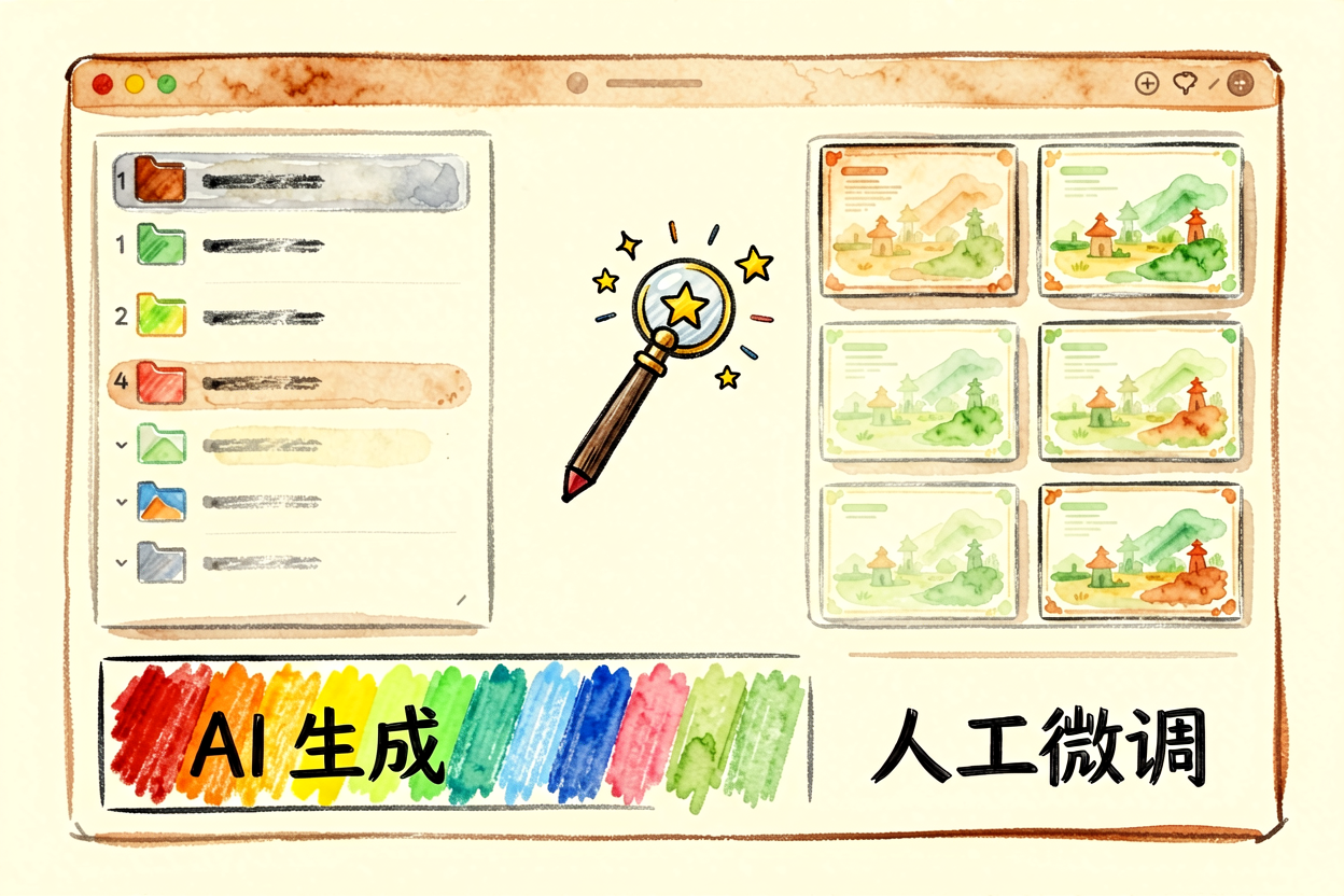 配图4内容生成与排版调整
