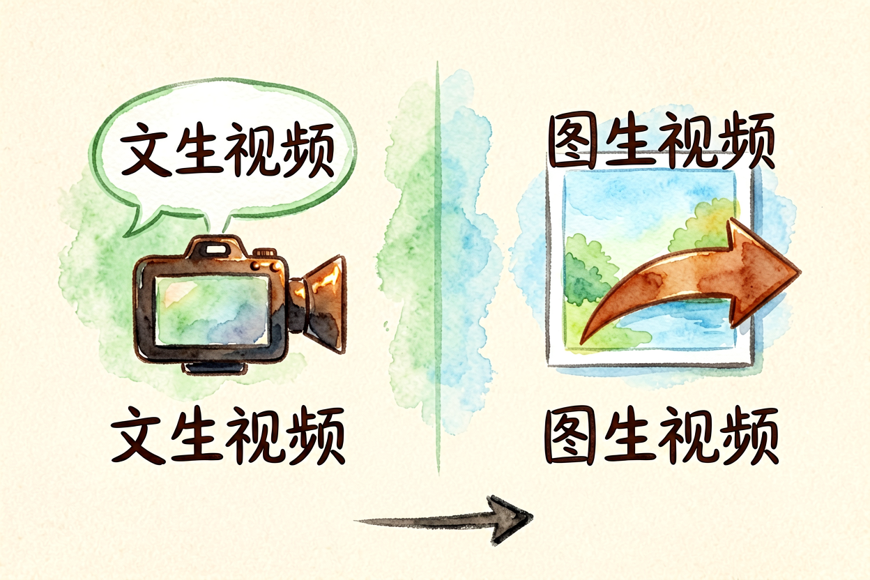 配图3文生视频与图生视频