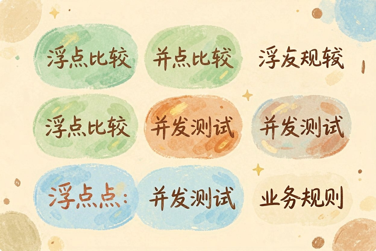 配图5易错:浮点/并发/业务规则