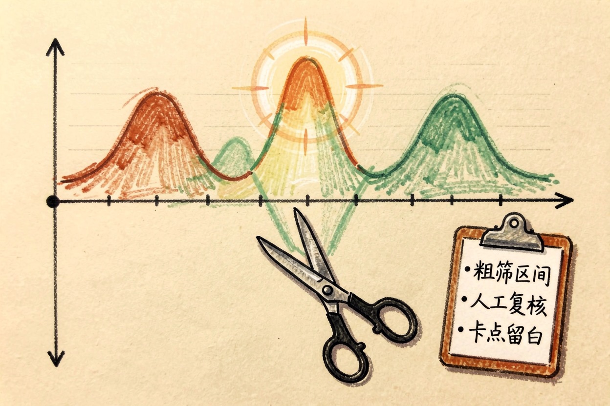 配图2AI 筛选与手动精修