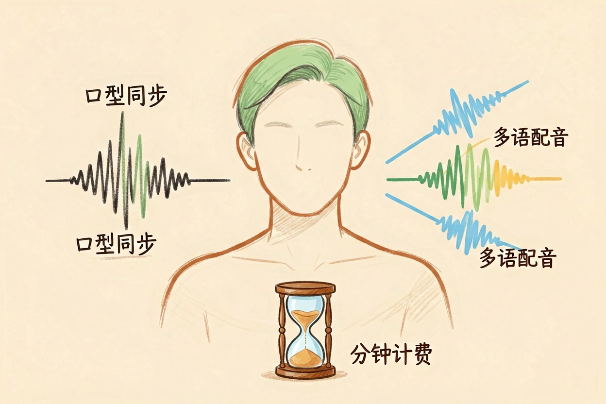 配图3数字人口播与多语配音