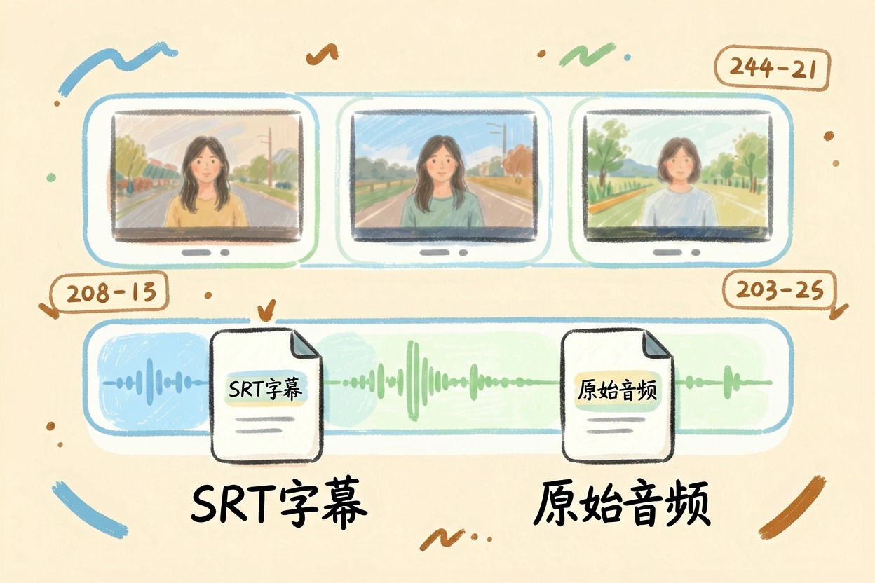 配图1识别并导出原文字幕