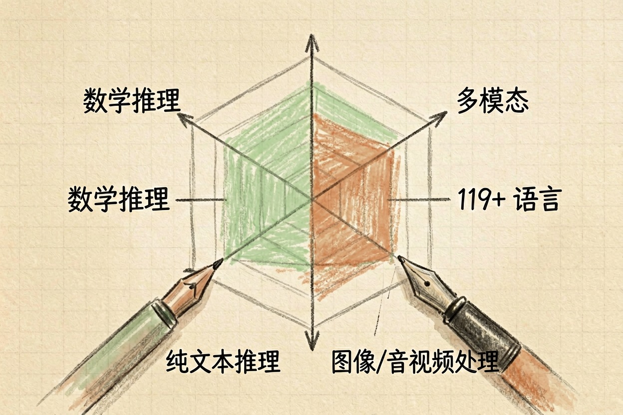配图2性能基准与能力侧重