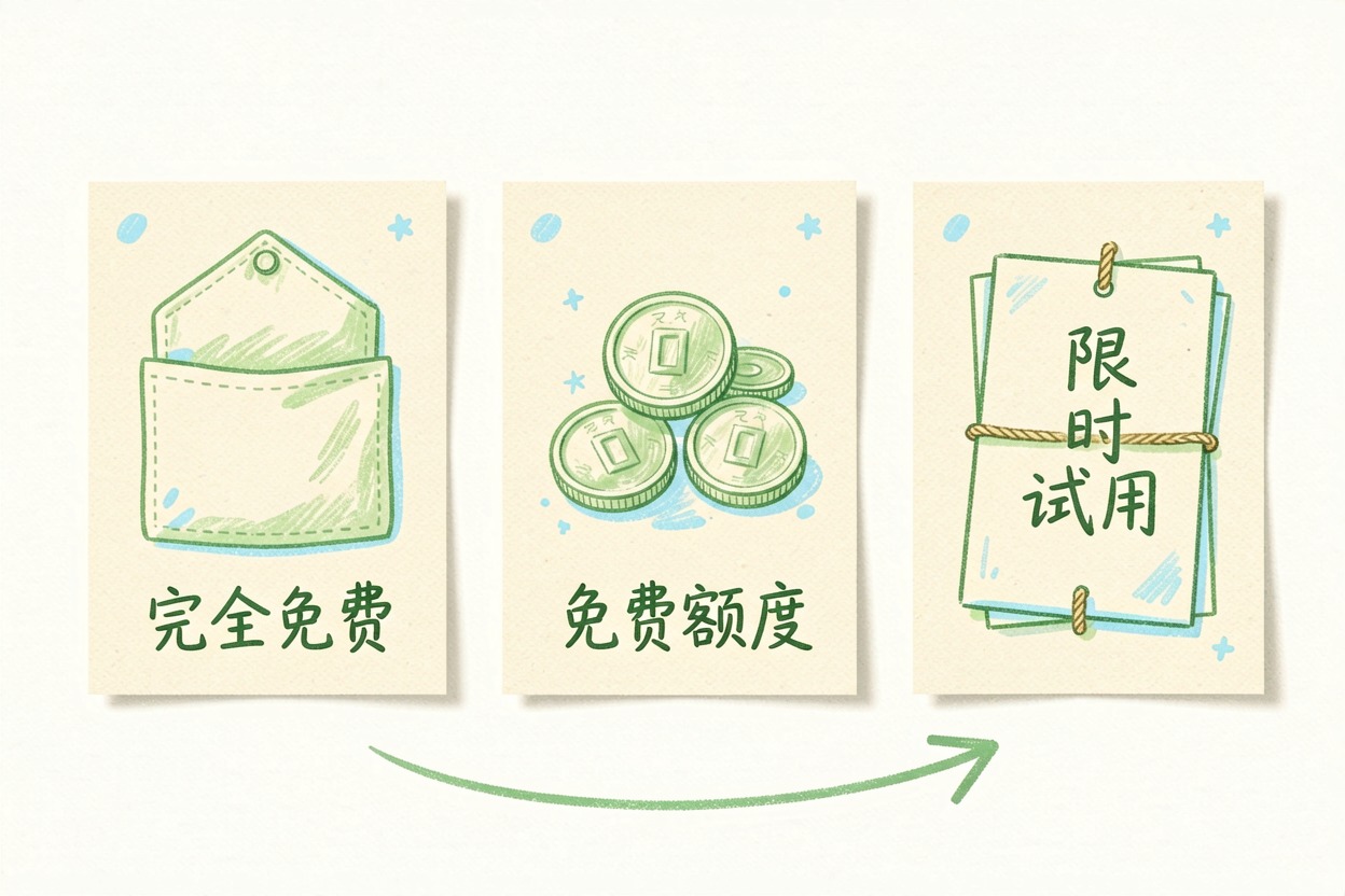 配图1分清三种「免费」
