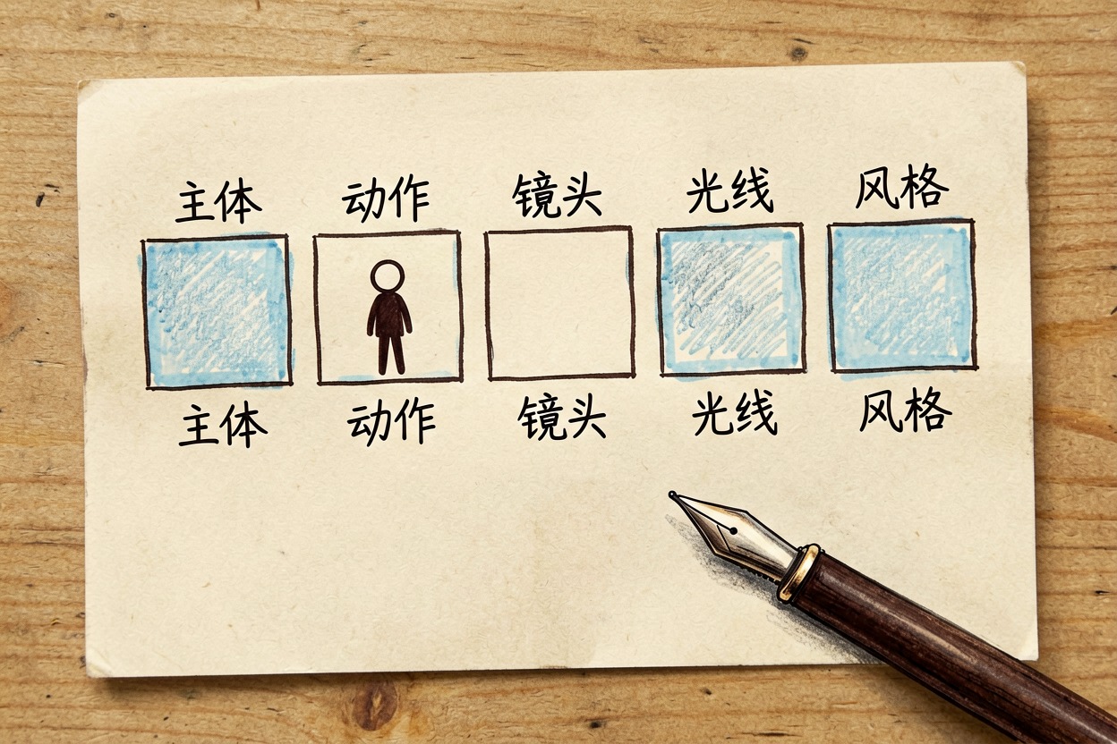 配图 2结构化提示词模板