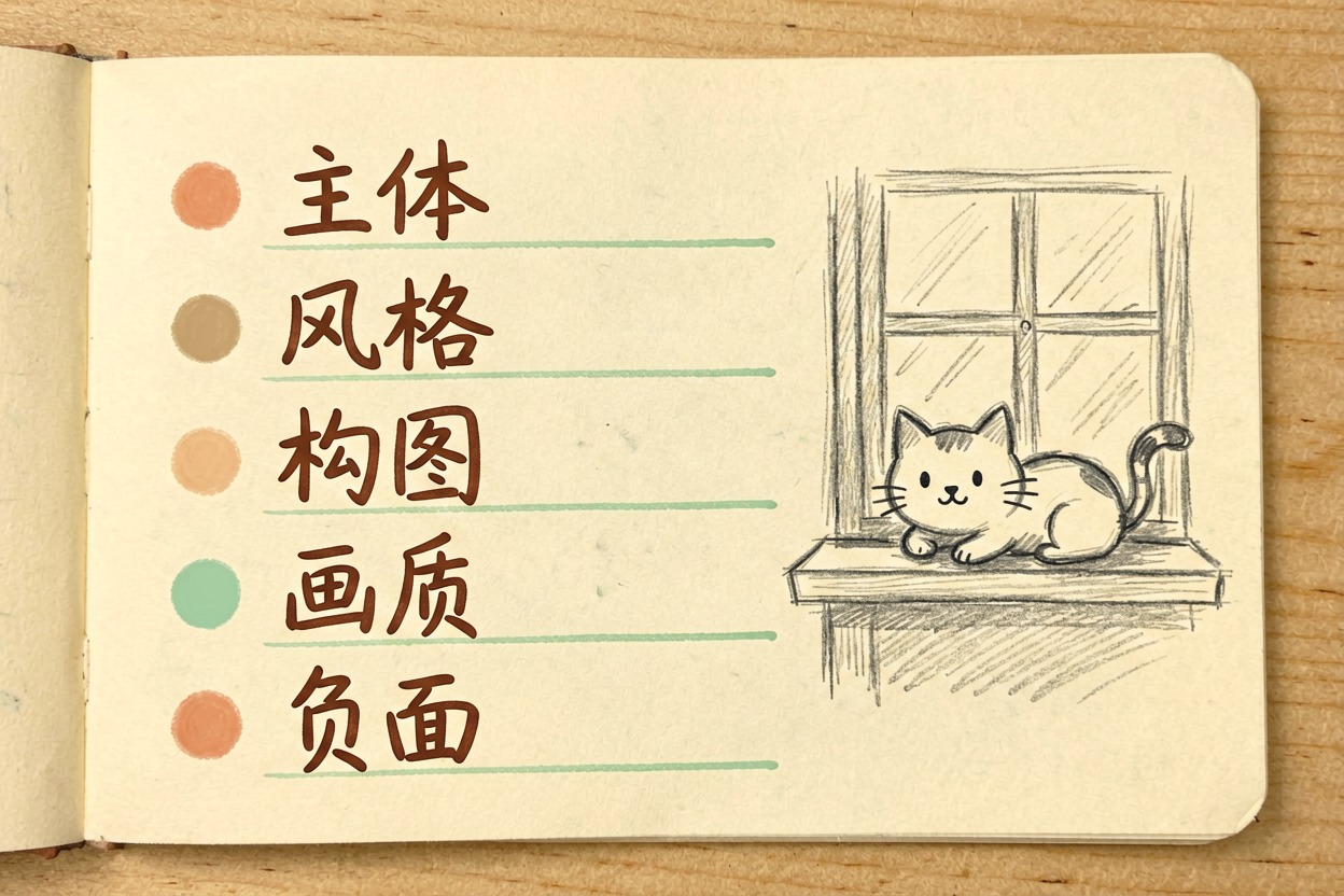 配图 1提示词的结构化拆解