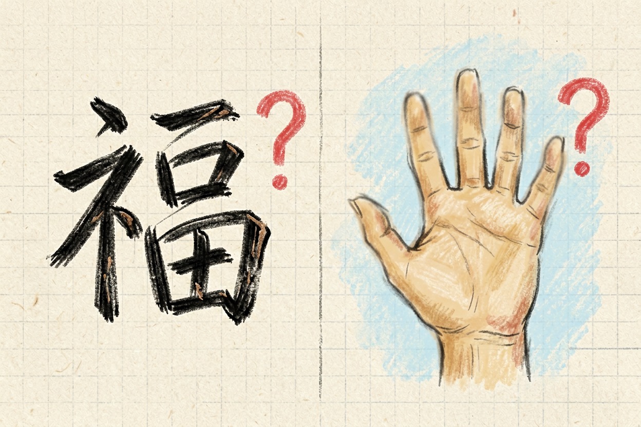 配图 3中文与手部的生成难点
