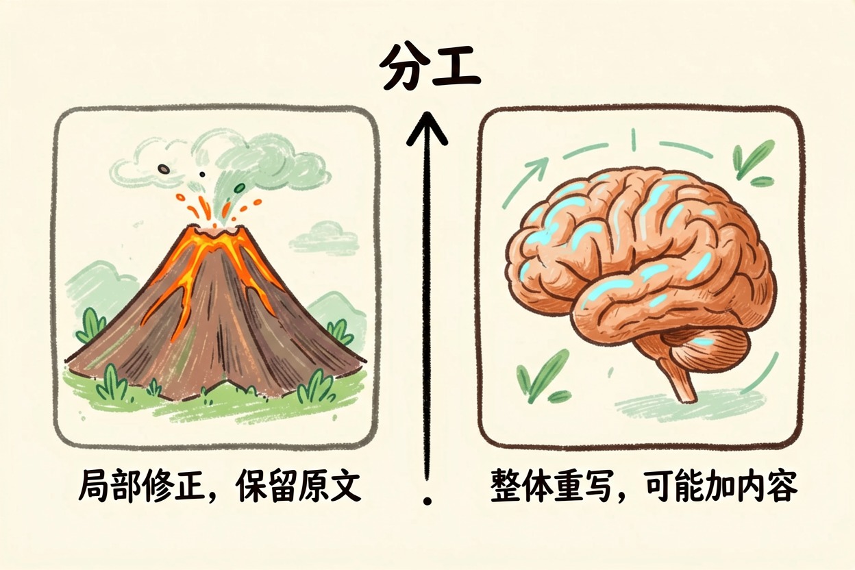 配图3与通用大模型的分工