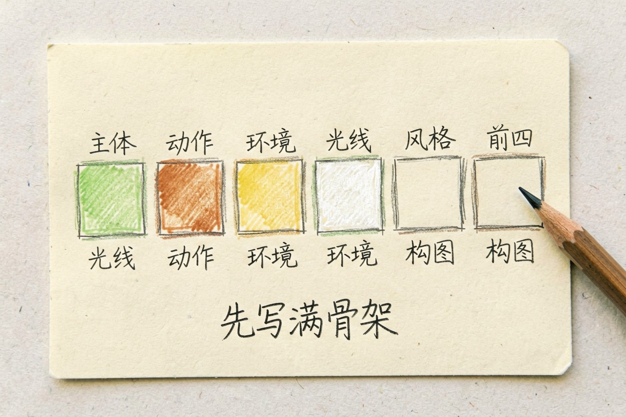 配图1提示词骨架：先写满前四项