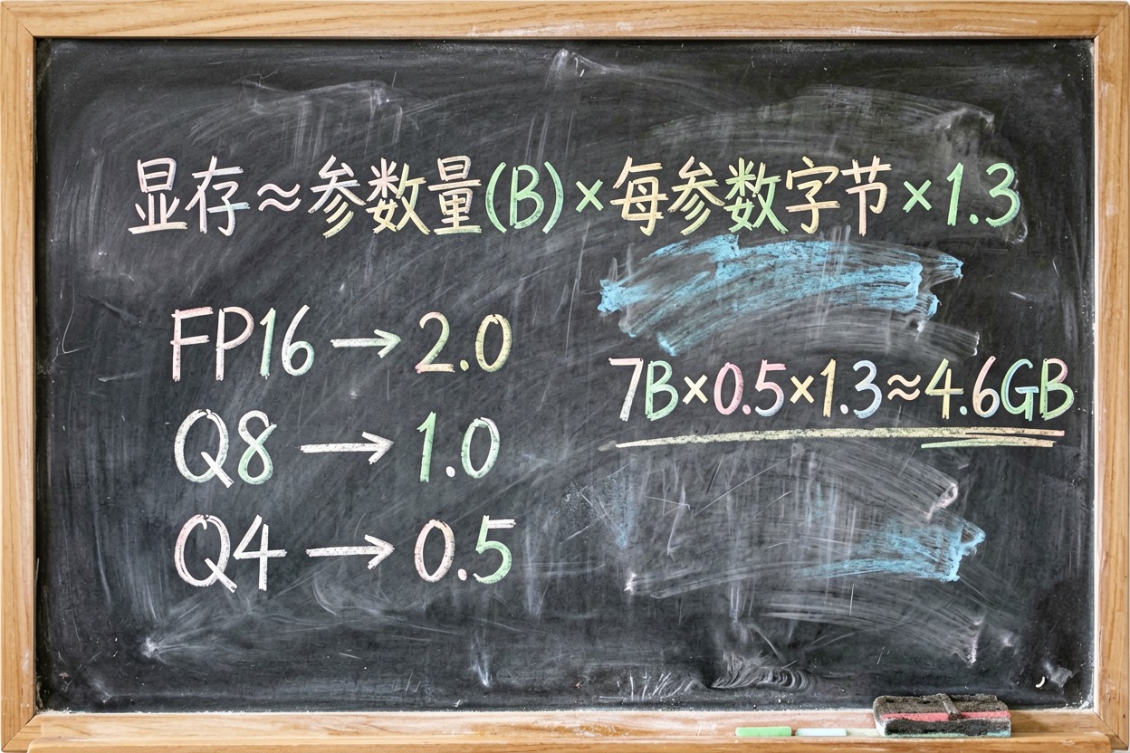 配图2显存估算公式
