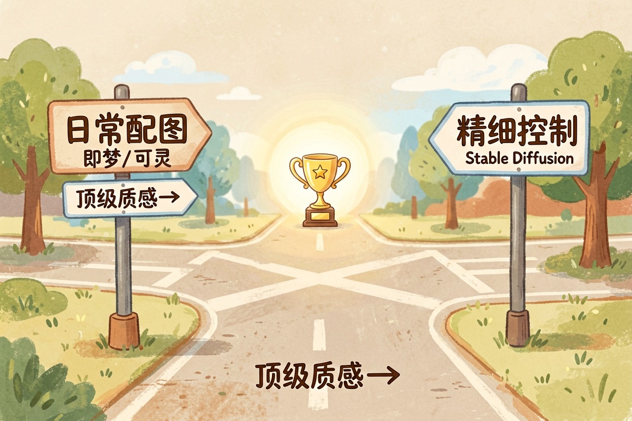 配图5如何选择:按场景分岔