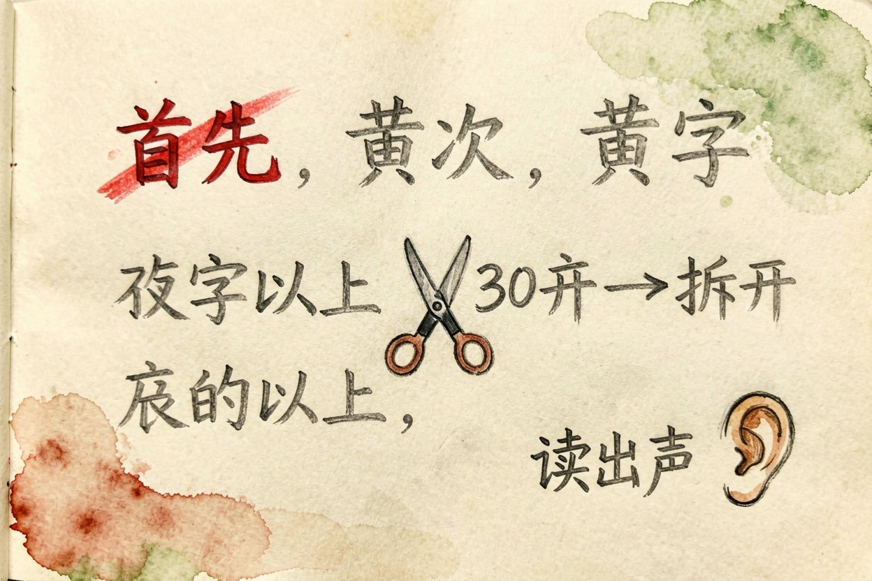 配图2删连接词 · 拆长句