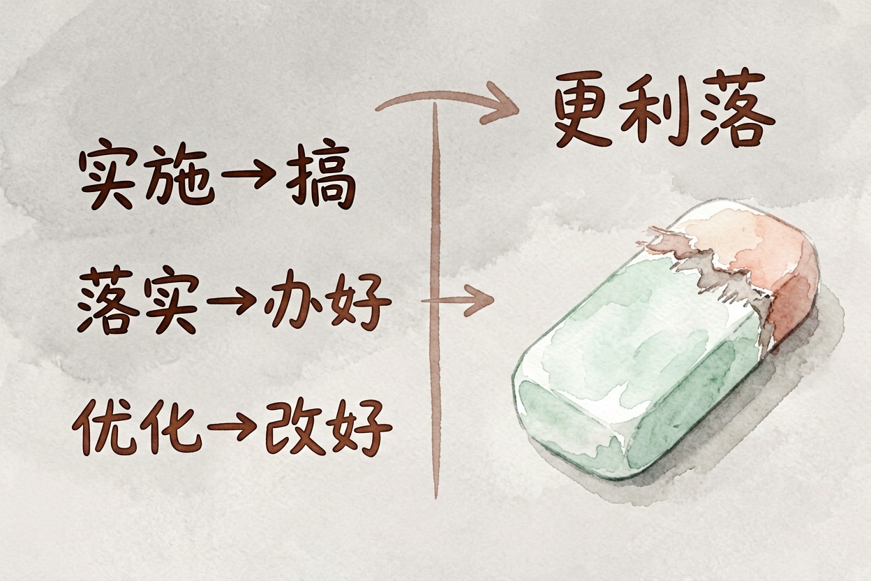 配图4换口语词 · 砍总结段