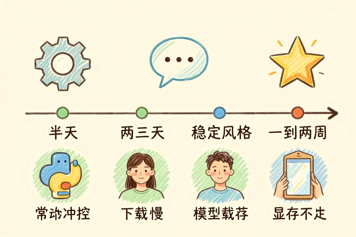 配图2学习成本时间线