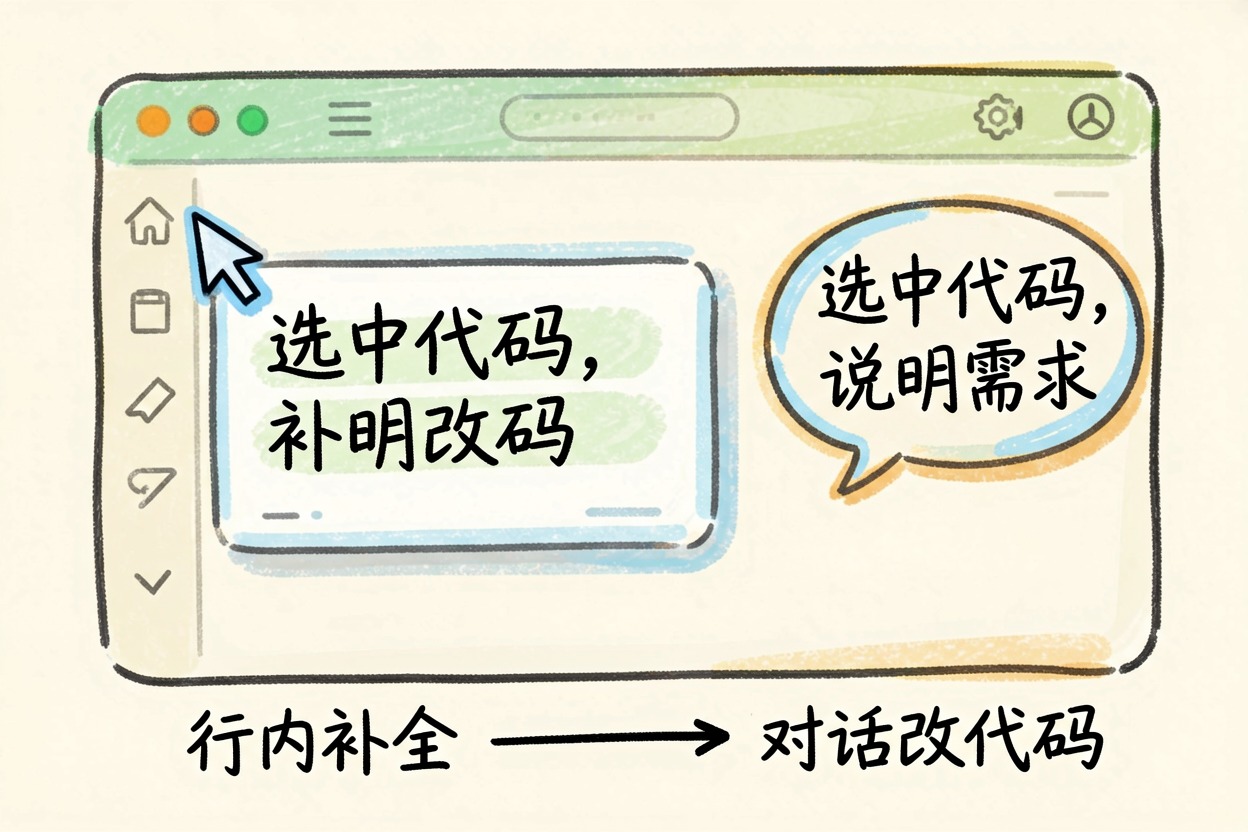 配图1补全与对话改代码