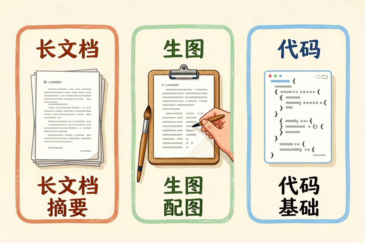 配图2长文档、生图与代码