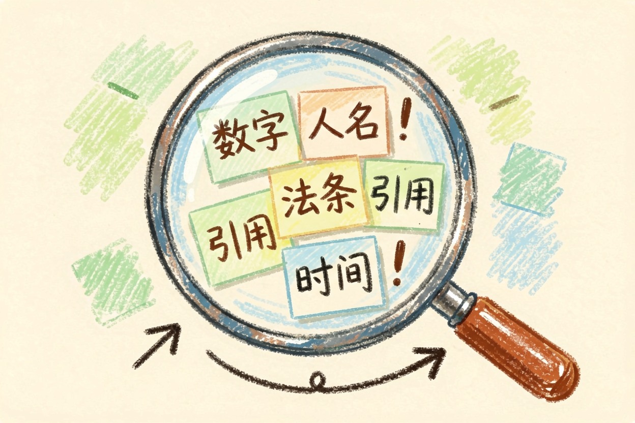 配图3高发区：数字、人名、法条