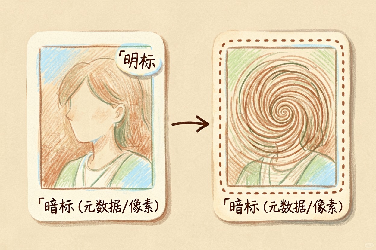 配图1明标与暗标对比
