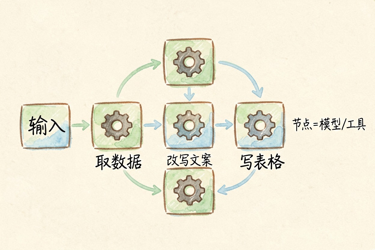 配图1路线先画好，模型照着走
