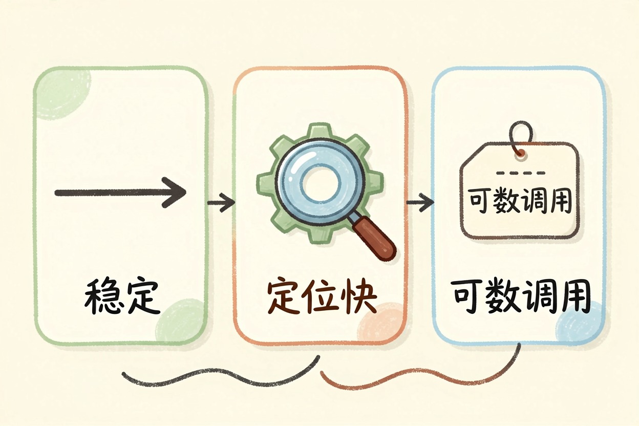 配图3稳定性、排错、花销三对比