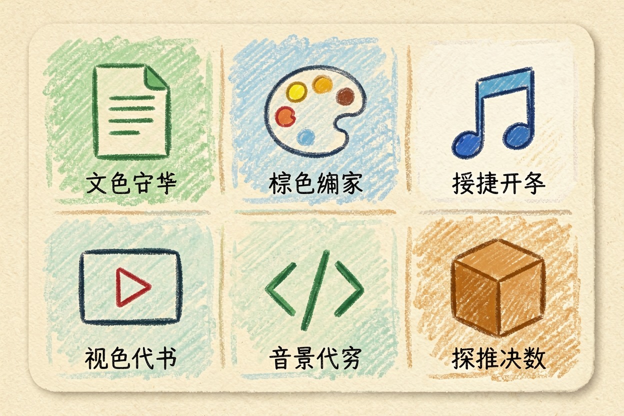 配图2六大内容门类