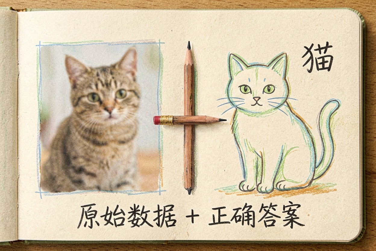 配图1给机器准备的教材