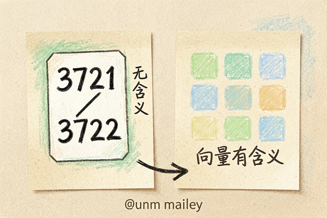 配图2编号与向量不同