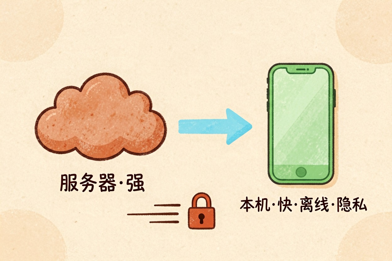 配图2云端 vs 端侧对比
