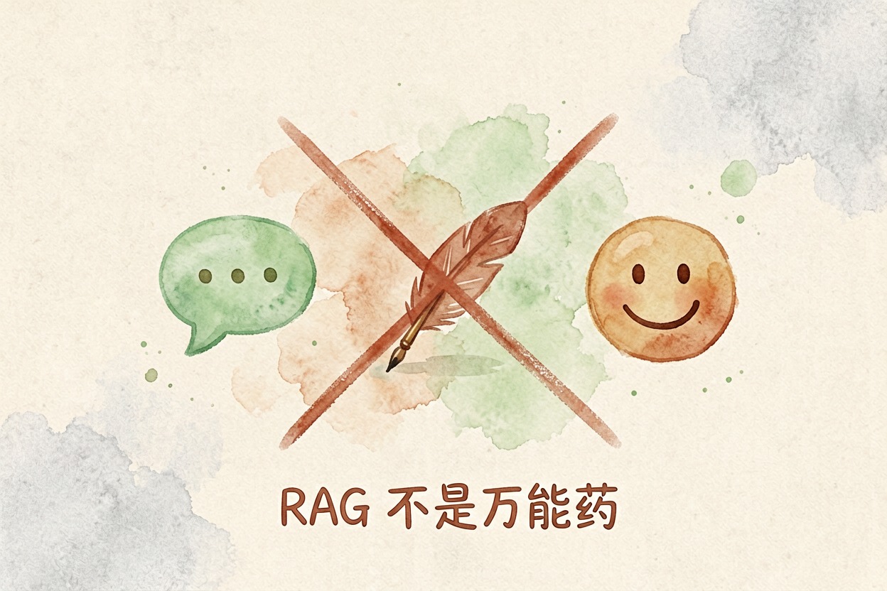配图4何时不用 RAG：简单问答·创意写作